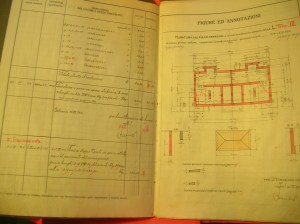 Libretto delle misure a firma Luis TrenkerCasa Via Diaz (1924)