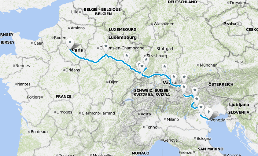 Ride With Us 2. Venezia-Parigi in bici per il&nbsp;clima.